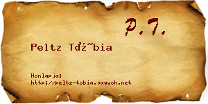 Peltz Tóbia névjegykártya